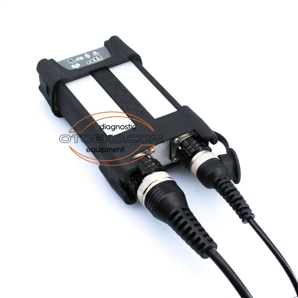 طقم جهاز تشخيص شاحنات ومعدات فولفو الأصلي Volvo VOCOM II 88894000 مع لابتوب مبرمج جاهز للعمل - 15